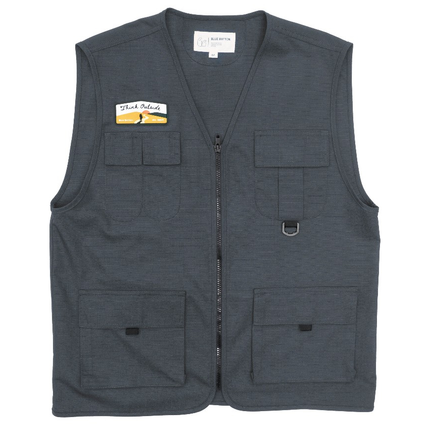 BLUEBUTTON Rompi Vest Pria Outdoor Champ Rompi Grey