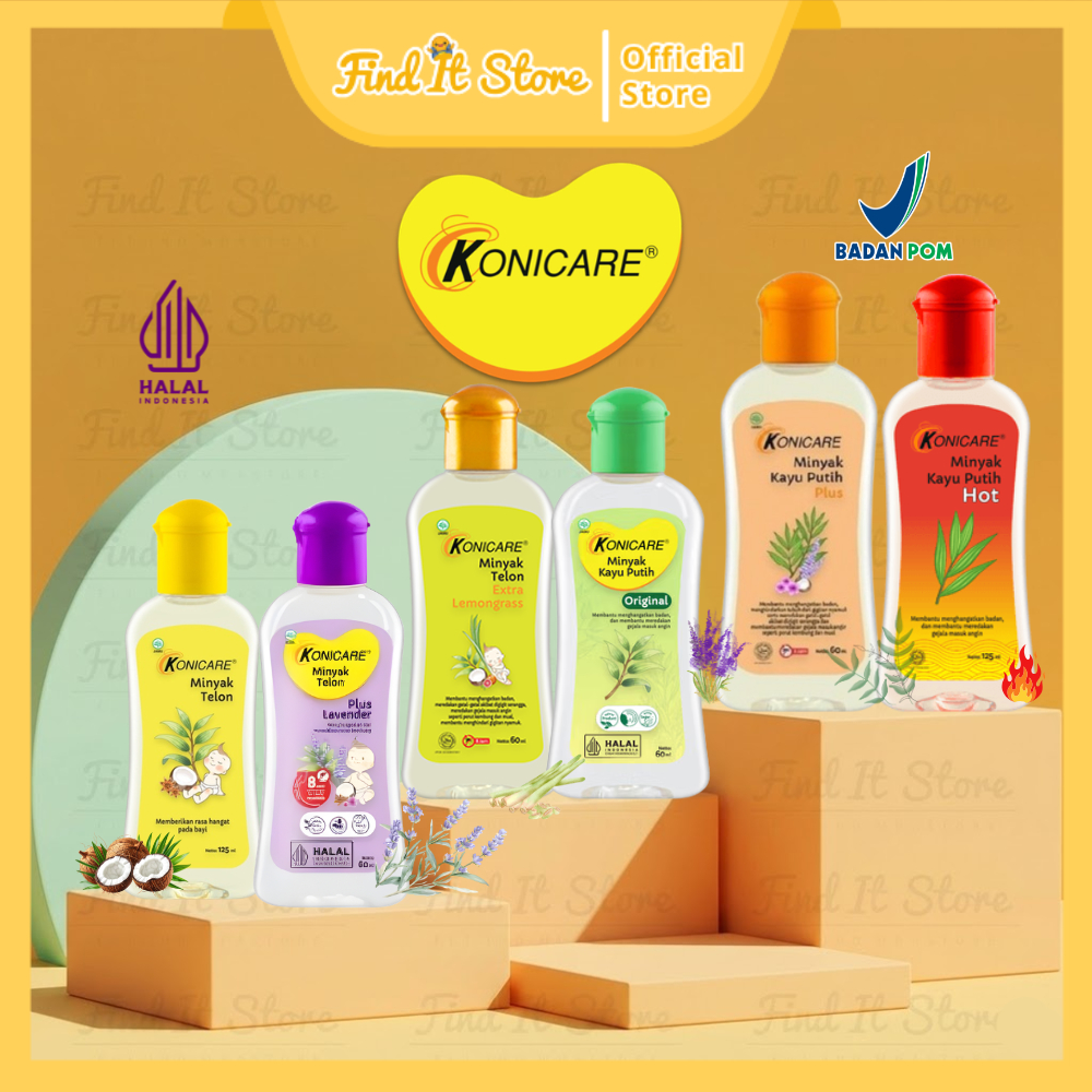 KONICARE Minyak Telon Plus | Minyak Kayu Putih Plus Bayi 30 / 60 / 125 ml