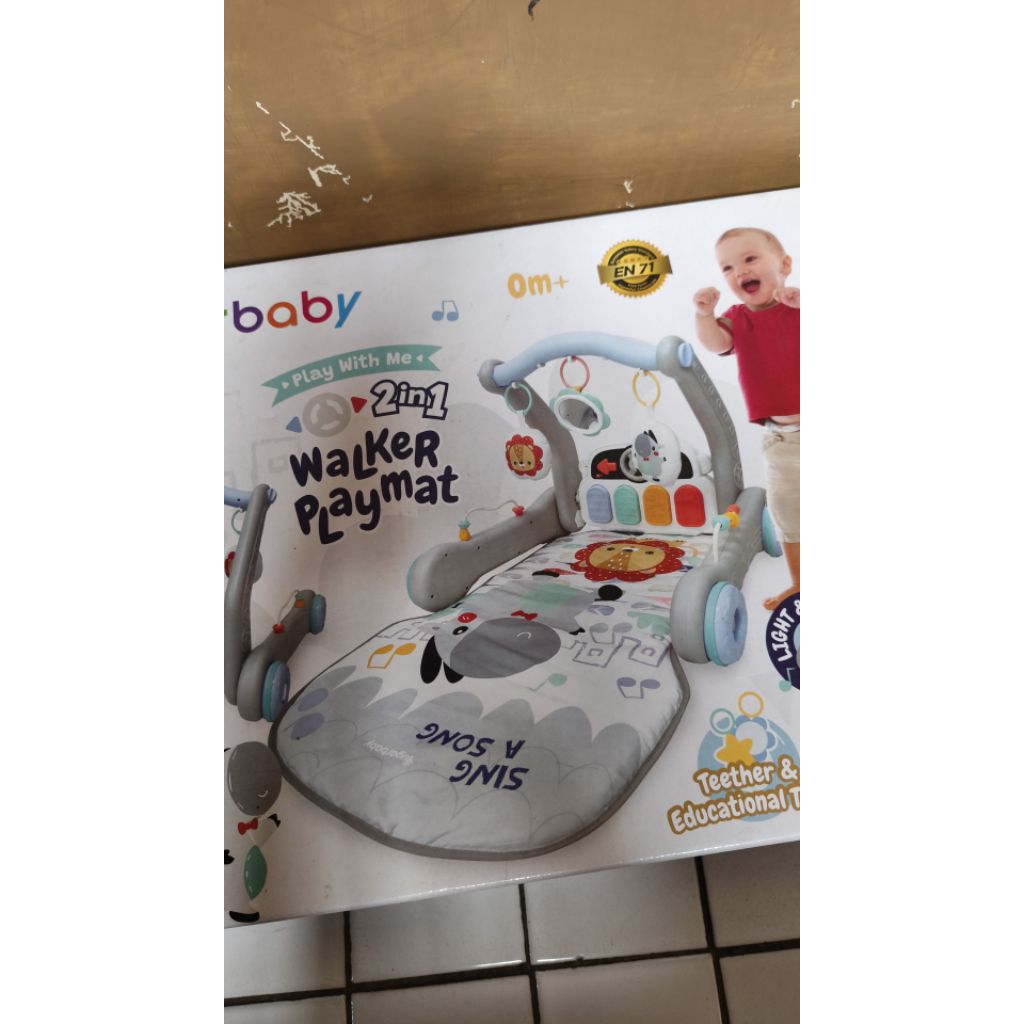 preloved sugar baby-baby walker & playmat