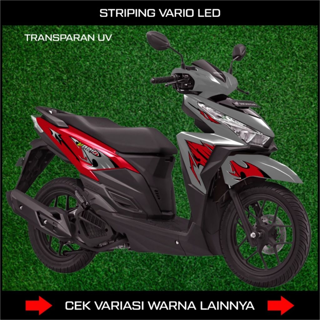 Striping Uv Honda Vario 125 & 150 Led Old / Sticker Transparan Motor Vario 150,125 Led lama