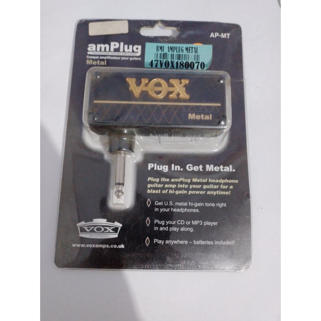 Vox Amplug metal.Headphone Ampli Gitar