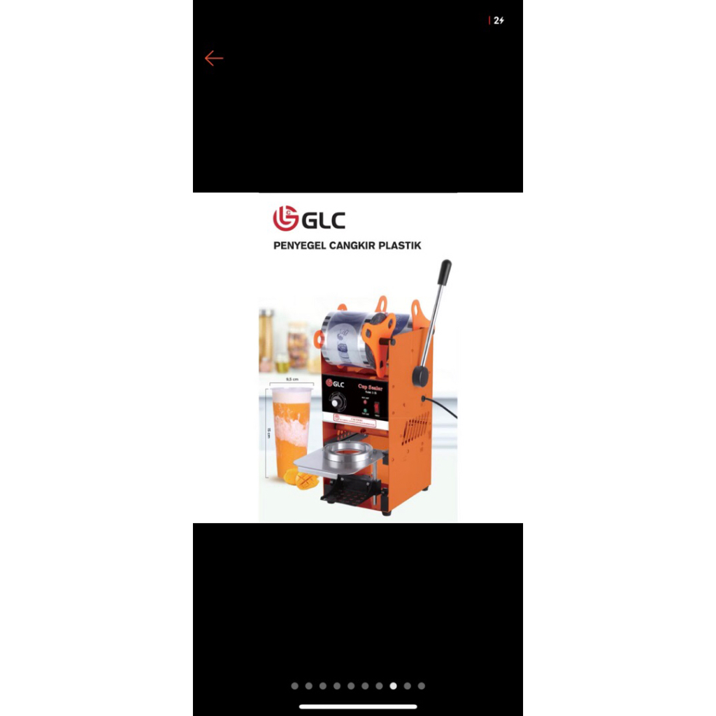Mesin Cup Sealer GLC Bekas 10oz - 22oz