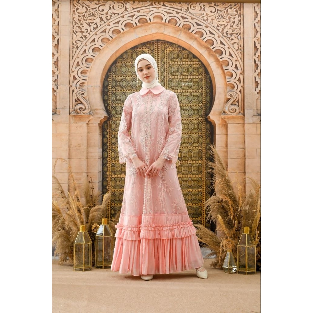 SOLEMIO MAXIDRESS / TERUSAN / GAUN PANJANG / GAMIS / DRESS PESTA MUSLIM  IMPORT