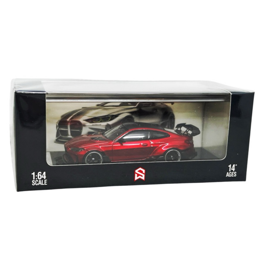 Street Weapon 64 BMW G82 M4 Widebody Modified Transparent Red