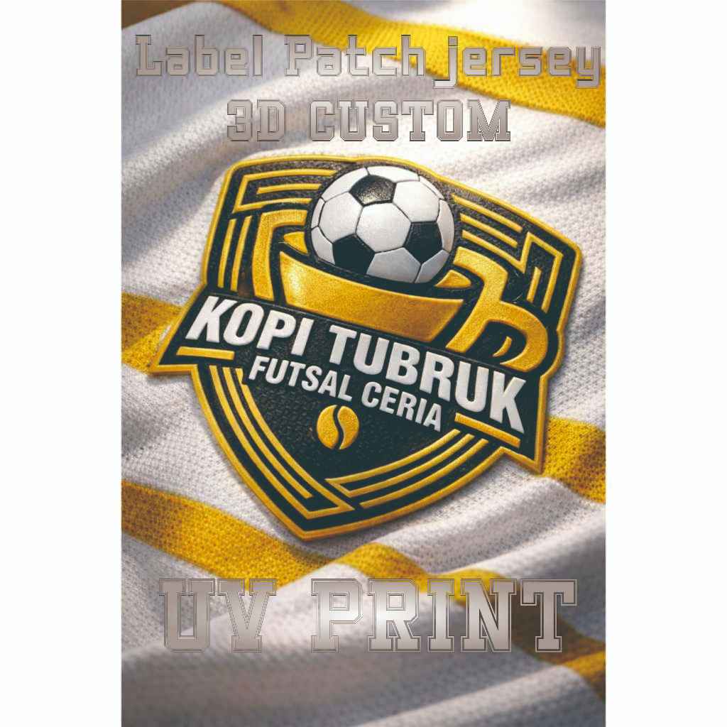 label patch custom desain bebas proses cepat buat beragam kebutuhan label patch jersey dan baju spor