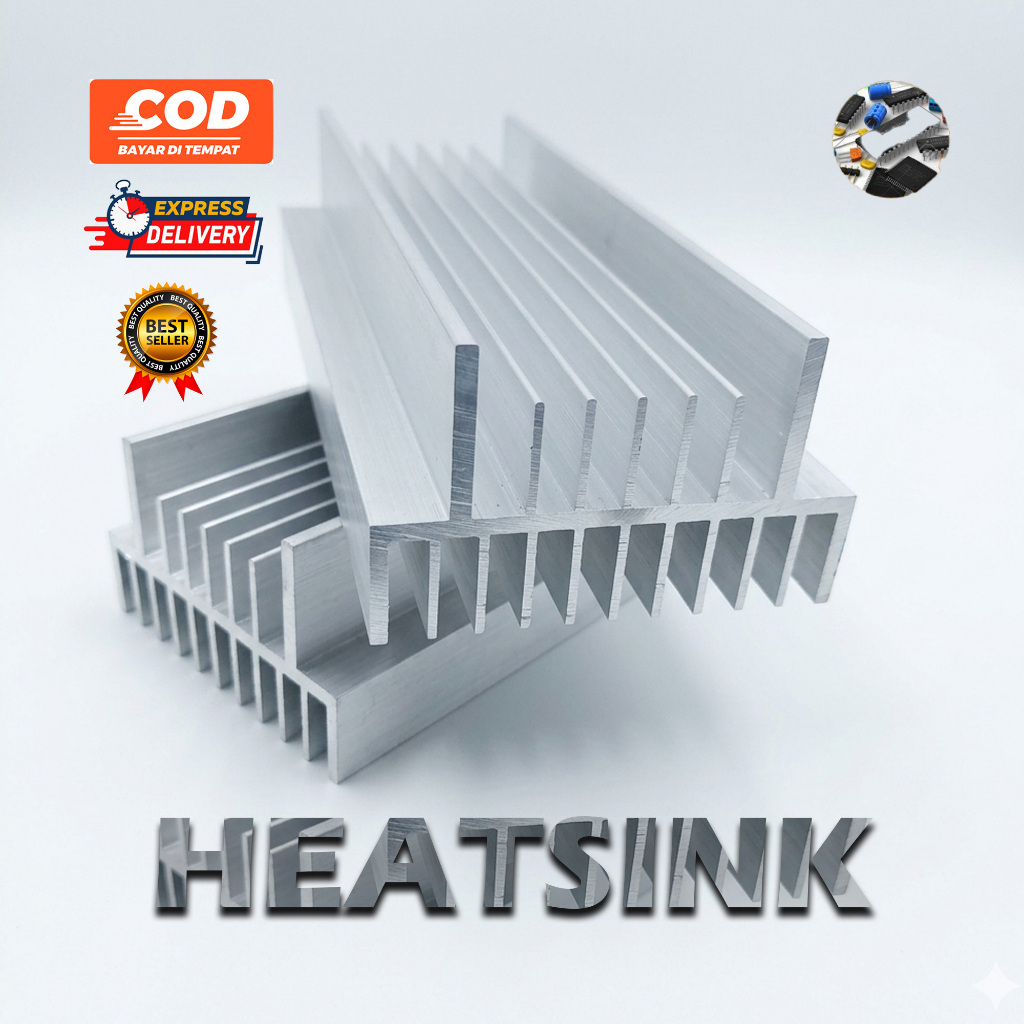 HEATSINK TRANSISTOR/PENDINGIN TRANSISTOR FINAL 2U 20CM