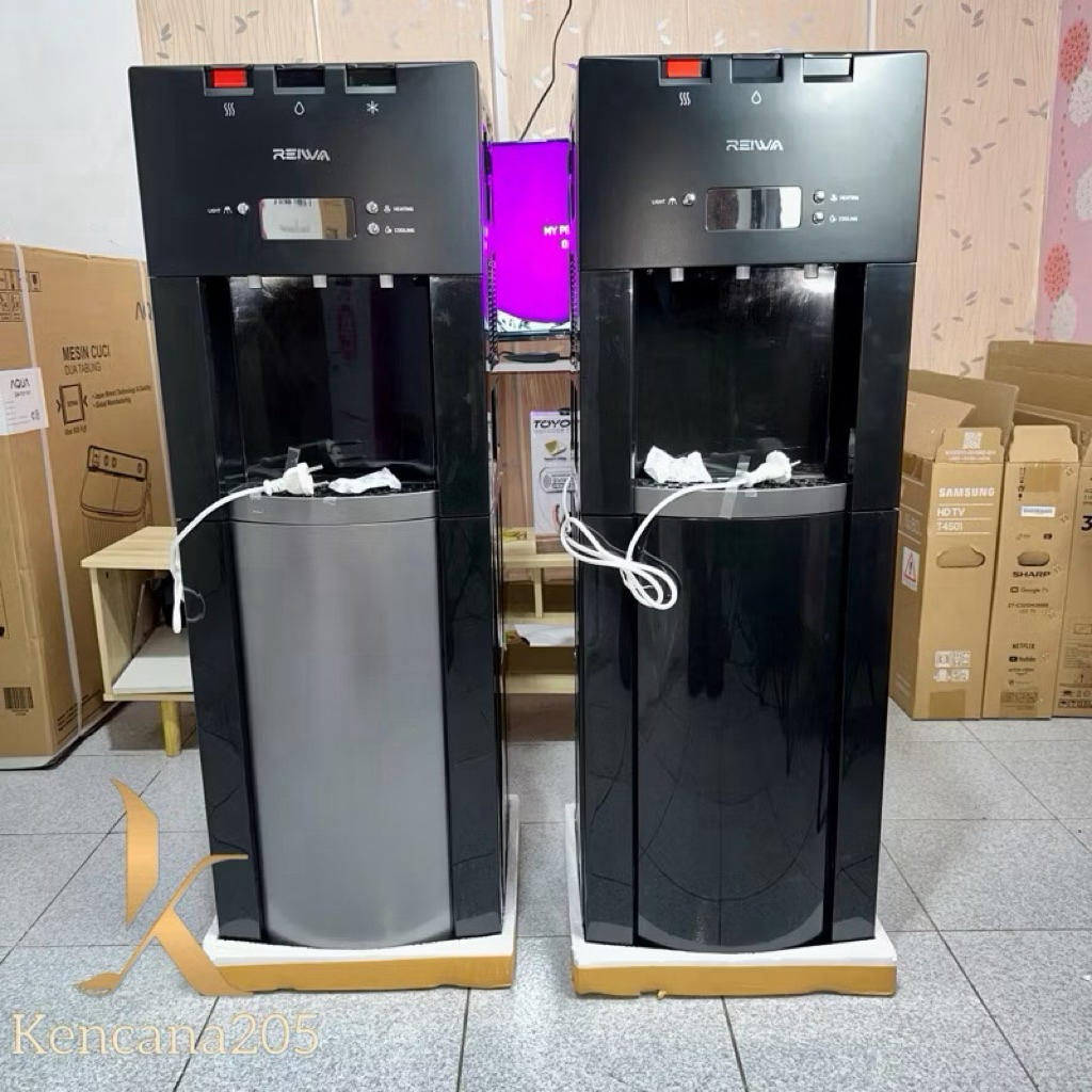 Dispenser galon bawah REIWA 3 Kran Air Panas-Dingin-Netral DB-2301