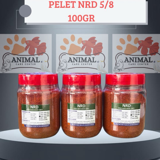 PELET NRD 5/8 Botol 100gr PELET IKAN GUPPY CUPANG