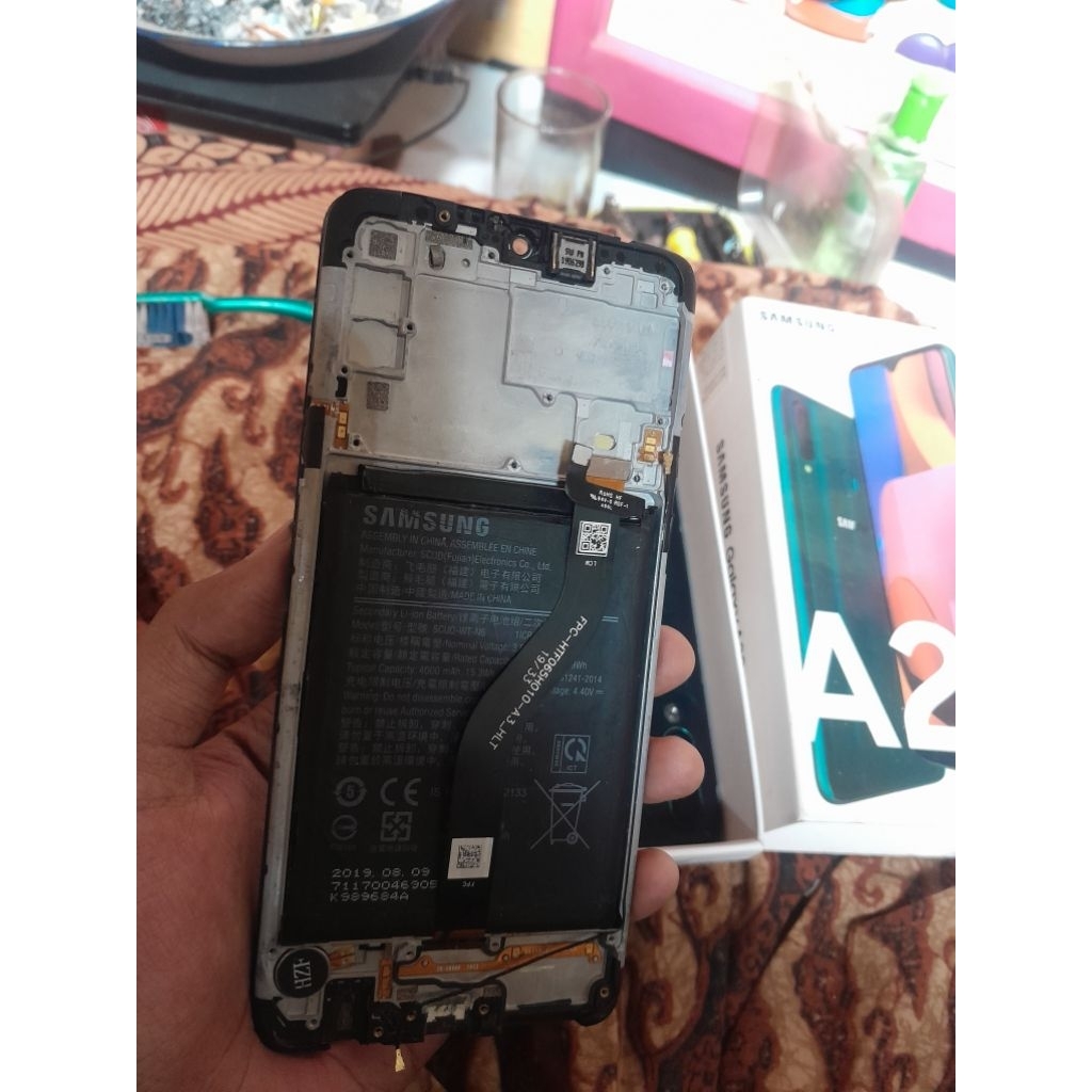 LCD ORI COPOTAN SAMSUNG A20S
