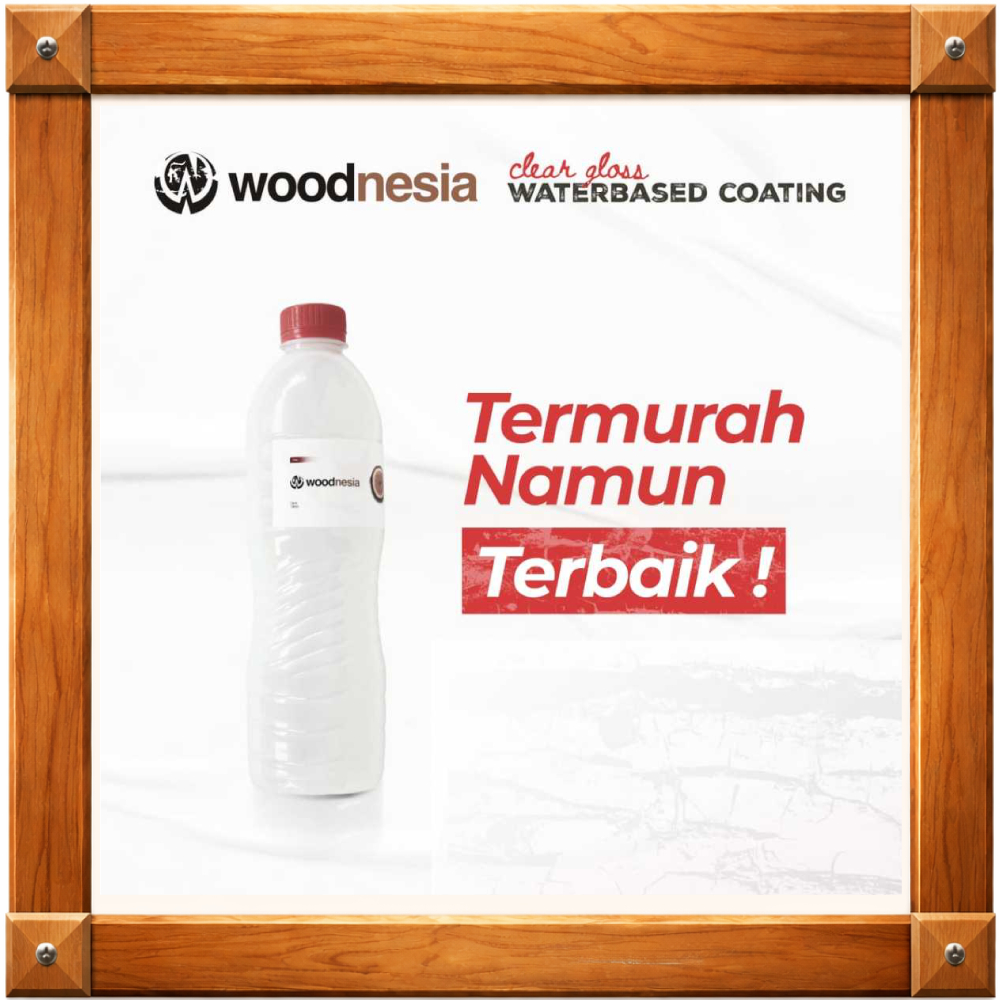 Cat Cleargloss Waterbased Pakai Air Woodnesia Pernis Varnish 500ml