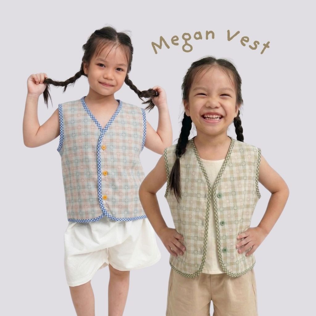 CIKIDZ - MEGAN VEST - VEST REVERSIBLE ANAK - VEST REVERSIBLE KIDS