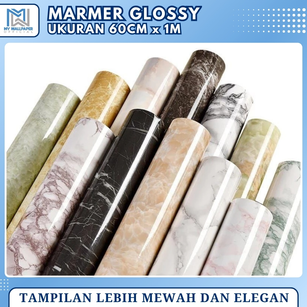 Stiker Meja Wallpaper Marmer Sticker Marmer Walpaper Motif Marmer Sticker Kompor Wallpaper Marble