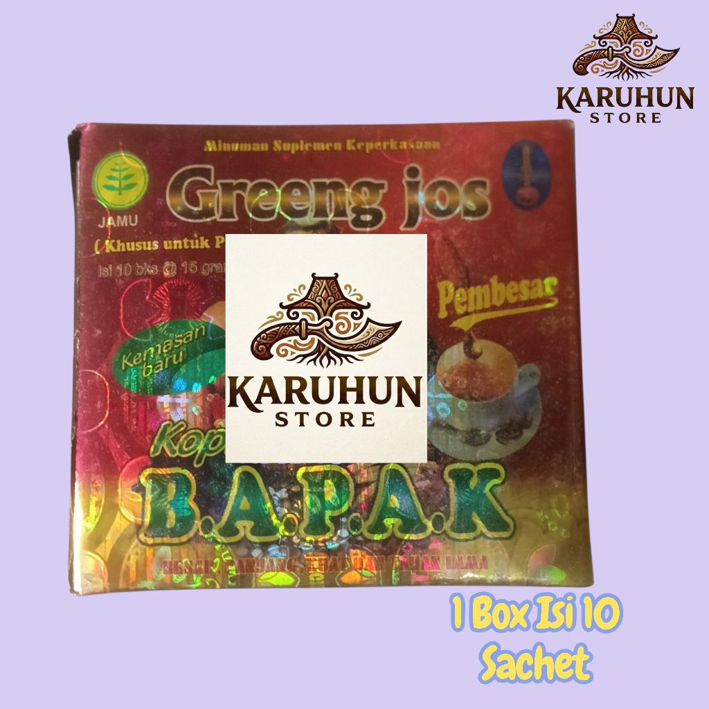 Herbal KopiGreengJosBapak 1 Box Isi 10 Pcs (Asli Original)