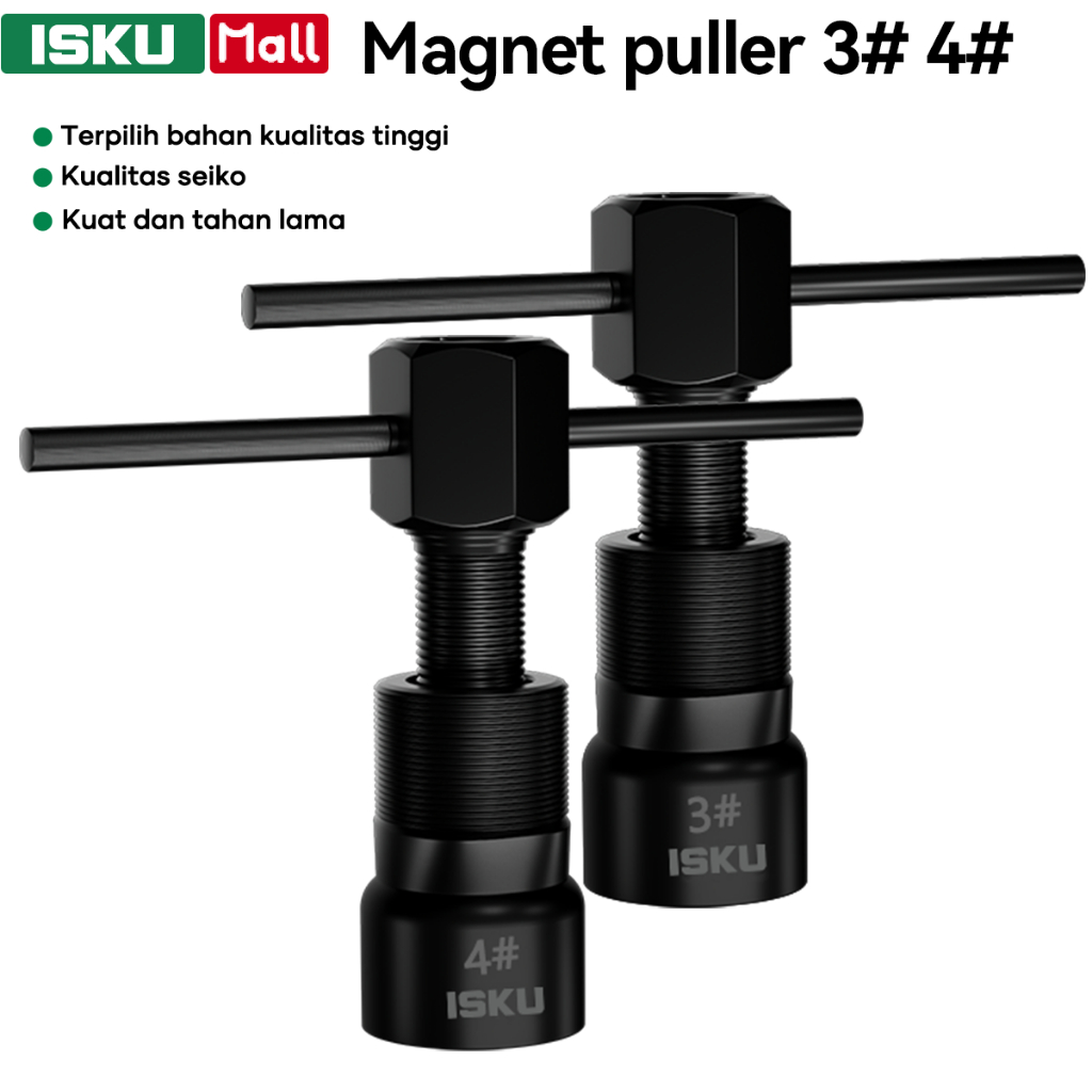 ISKU Treker Magnet No 3 No 4 #3 #4 Alat Bengkel Motor Trecker Tracker Puller Buka Magnit Yamaha/Mult