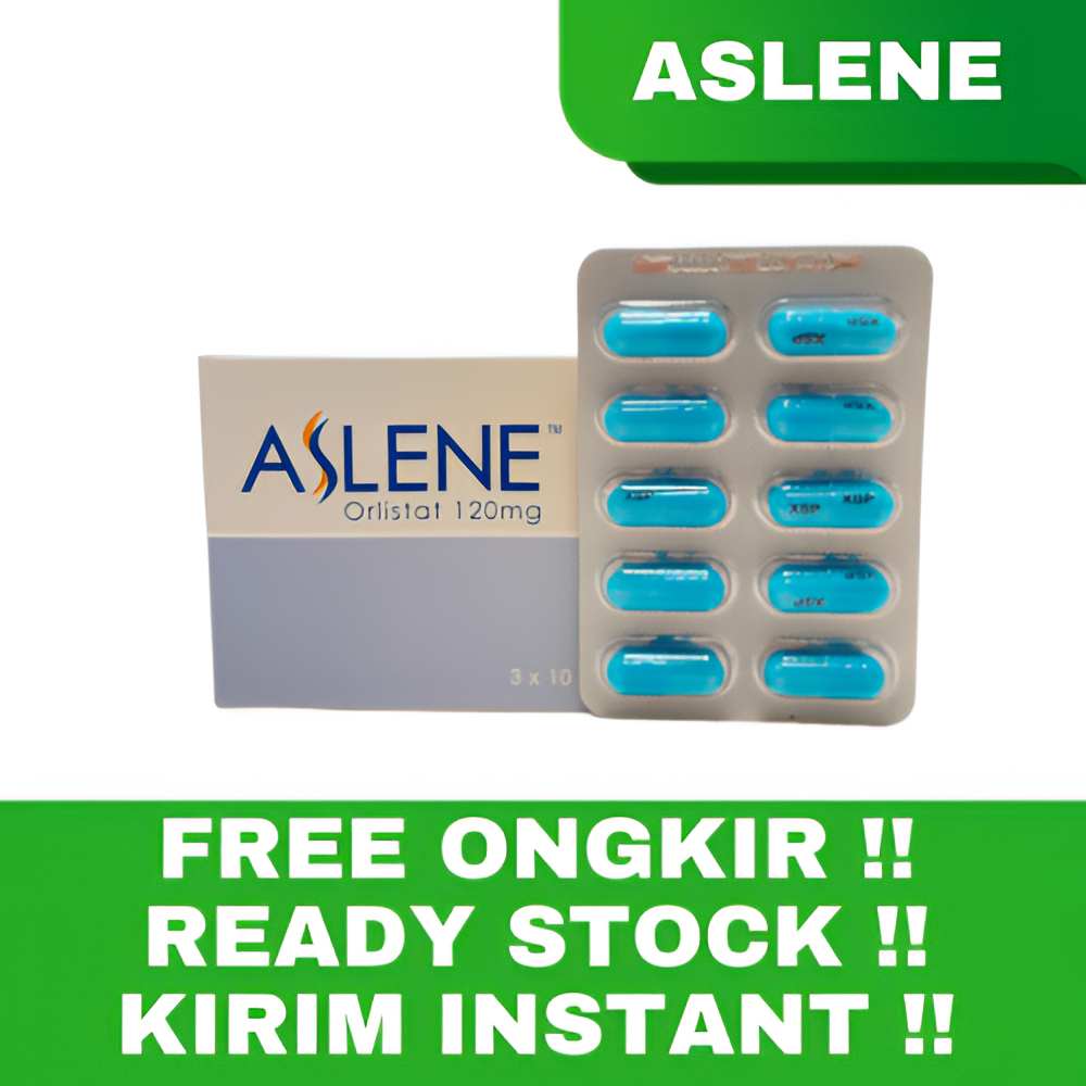 ASLENE ORLISTAT 120MG PENGHANCUR LEMAK HARGA PER STRIP ORIGINAL READY STOCK