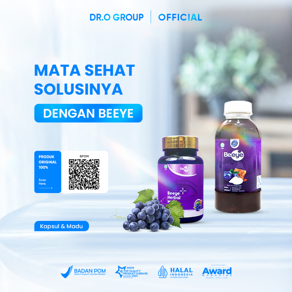 Bundling Beeye Madu & Kapsul Suplemen Kesehatan Mata Minus 200ml
