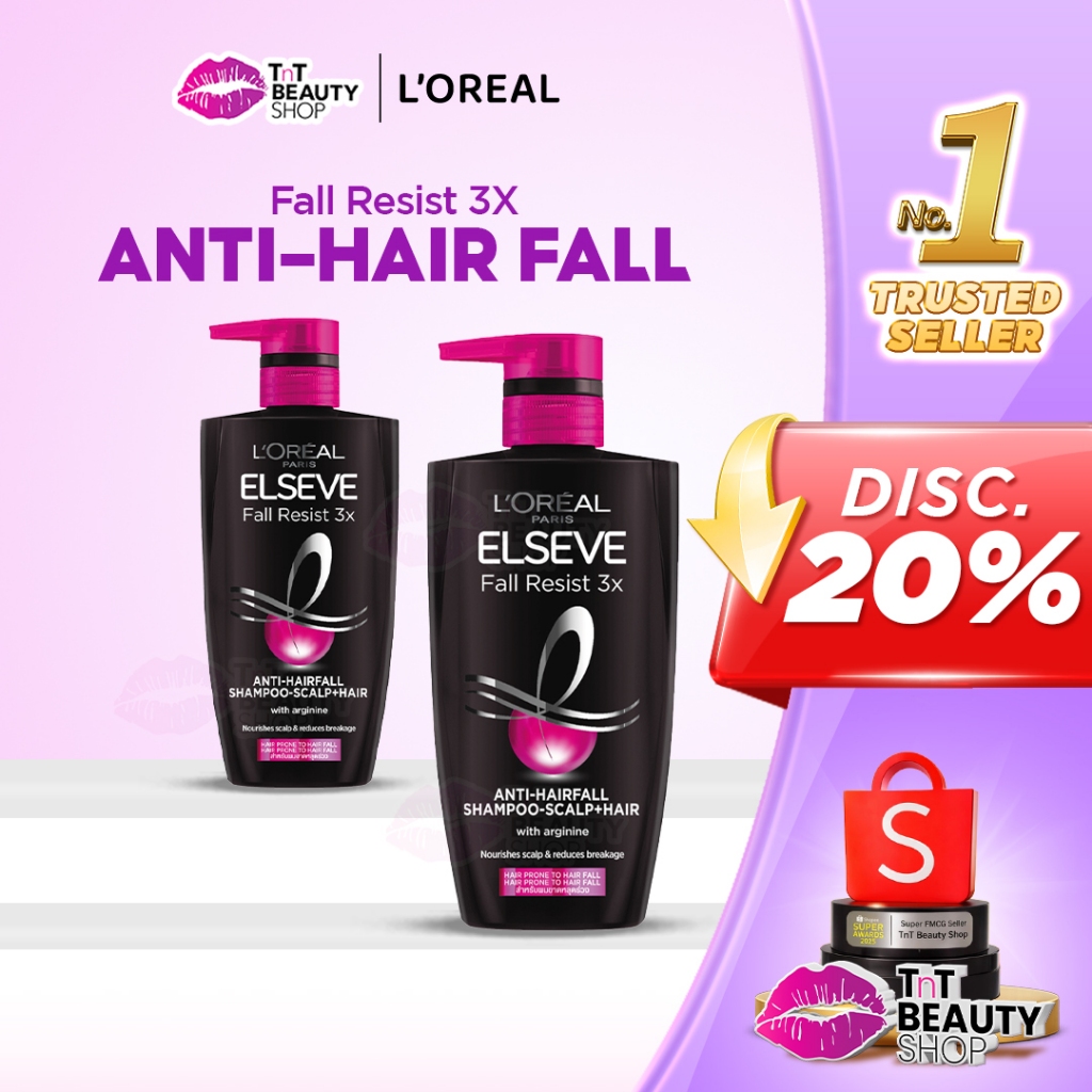L'Oreal Paris Fall Resist 3x Shampoo - LOREAL Shampoo | Hair Care Perawatan Rambut Rontok Loreal | T