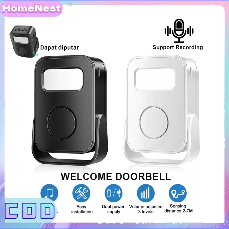 Selamat Menggunakan bel Pintu Otomatis Dengan Sensor Inframerah untuk Rumah toko Supermarket Bel Pin