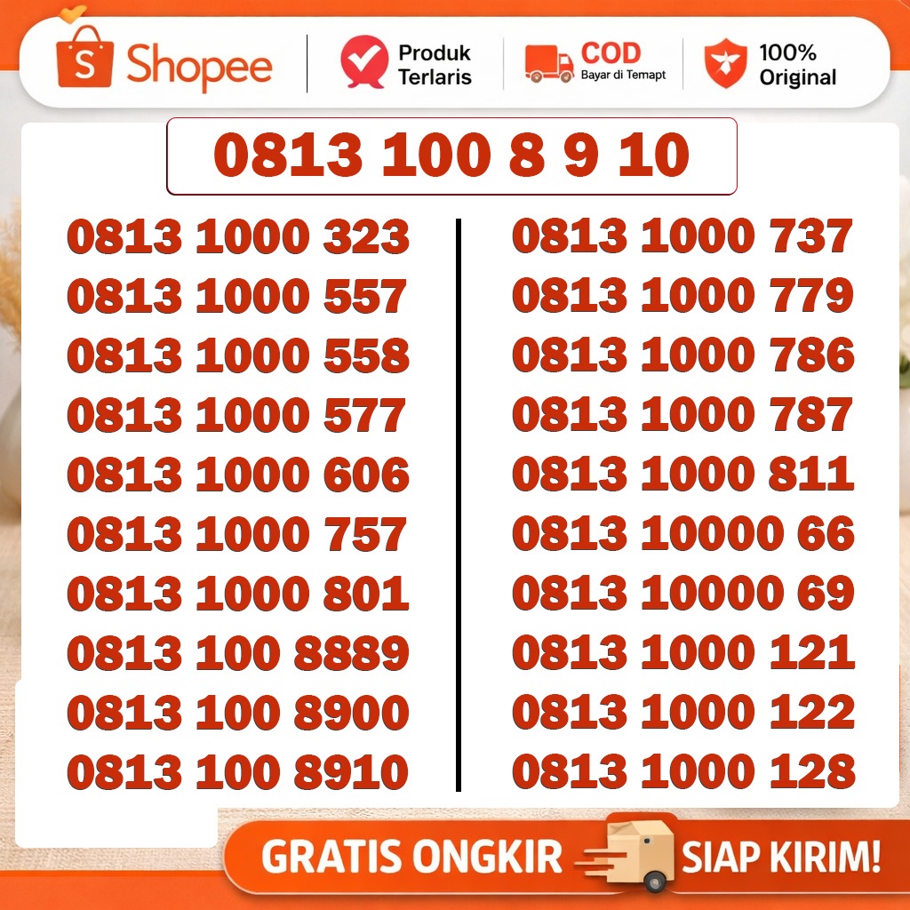 Nomor cantik Telkomsel simpati 11 Digit urut murah