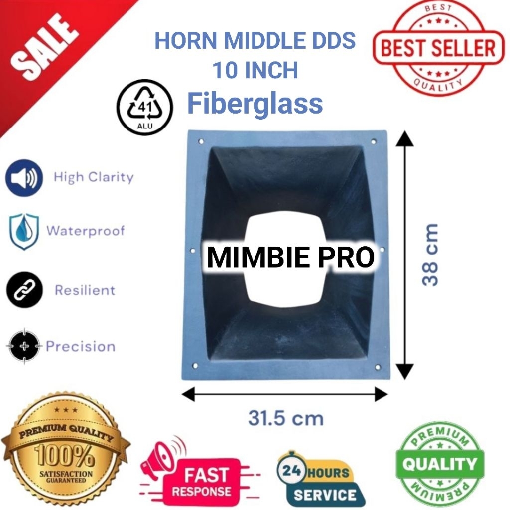 Horn DDS 10 inch tebal 1cm bahan fiberglass