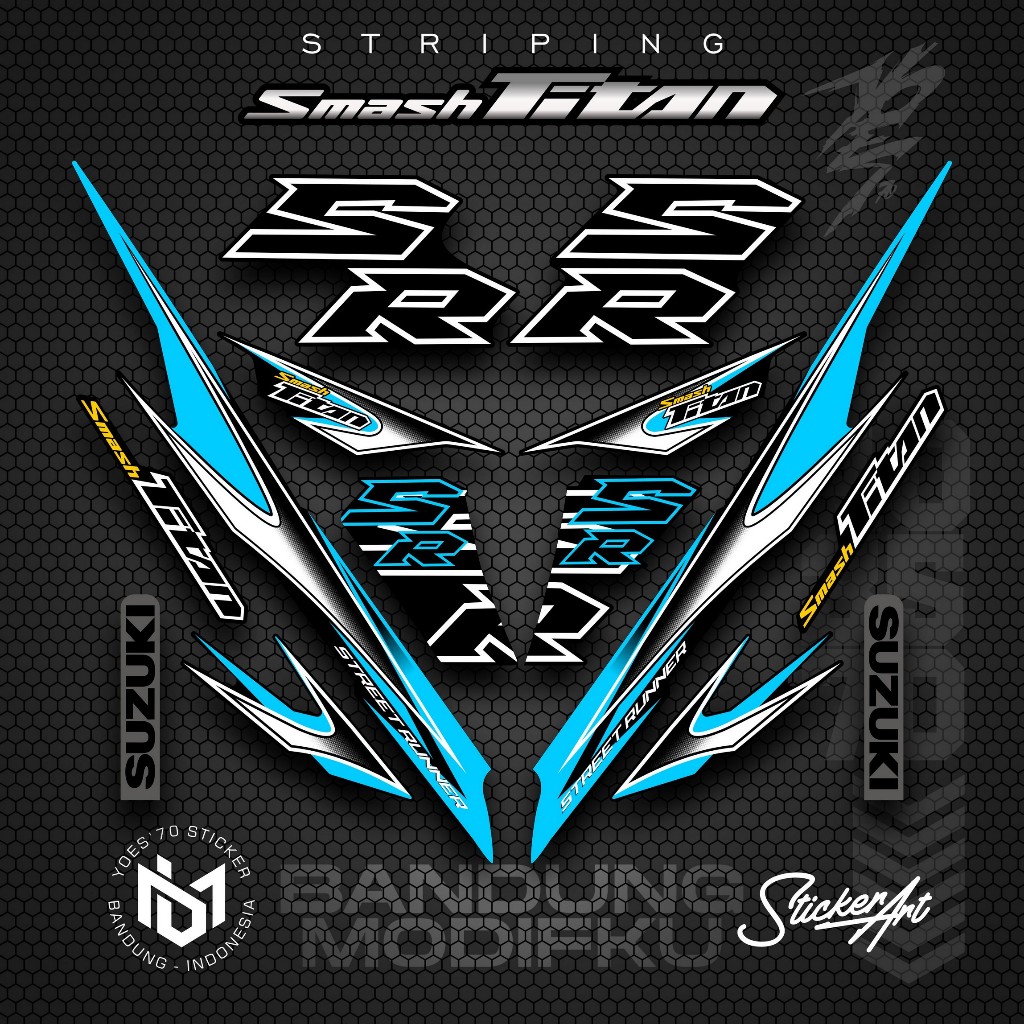 STRIPING VARIASI MOTOR SMASH TITAN/  KRS 10 / SUZUKI SMASH TITAN  2010 /  VARIASI SUZUKI SMASH TITAN