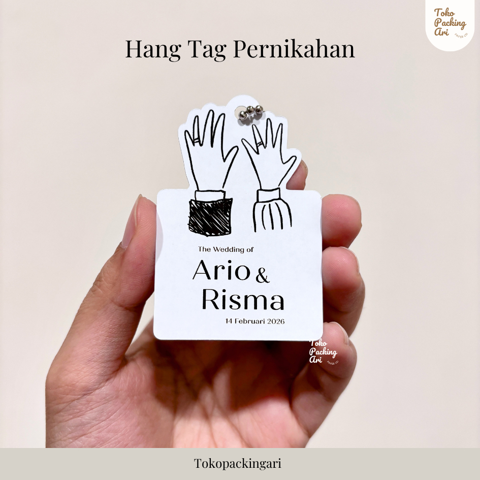 Hang Tag Pernikahan | Hang Tag Pernikahan | Kartu Ucapan Souvenir Pernikahan