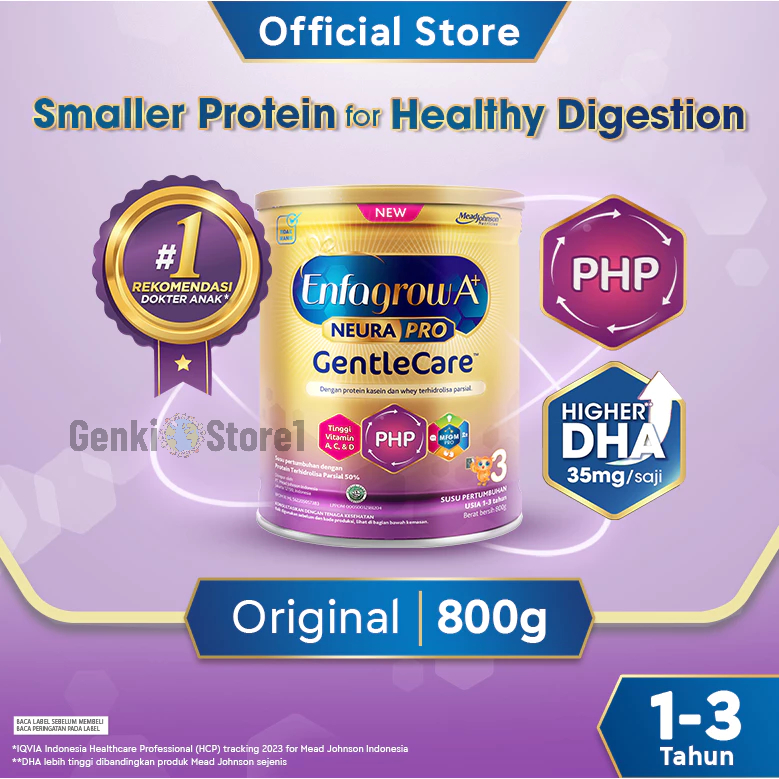 [PACKING KARDUS + BUBBLE WRAP] ENFAGROW A+ 3 GENTLECARE GENTLE CARE 800 800gr (1 - 3 TAHUN)