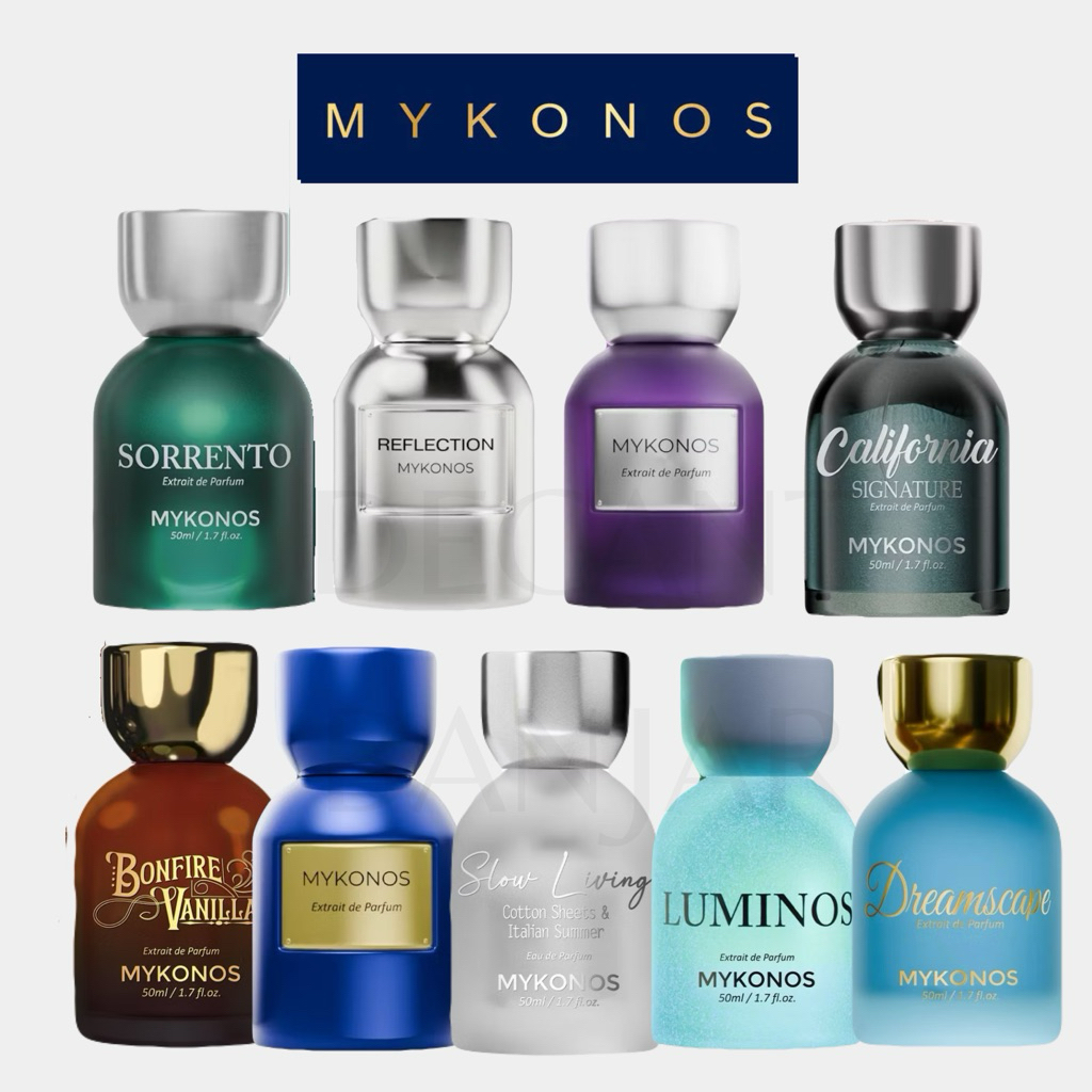 Parfum Mykonos Penthouse, Sorrento, California Signature, Reflection, Luminos, Inceptionc, Dark Secr