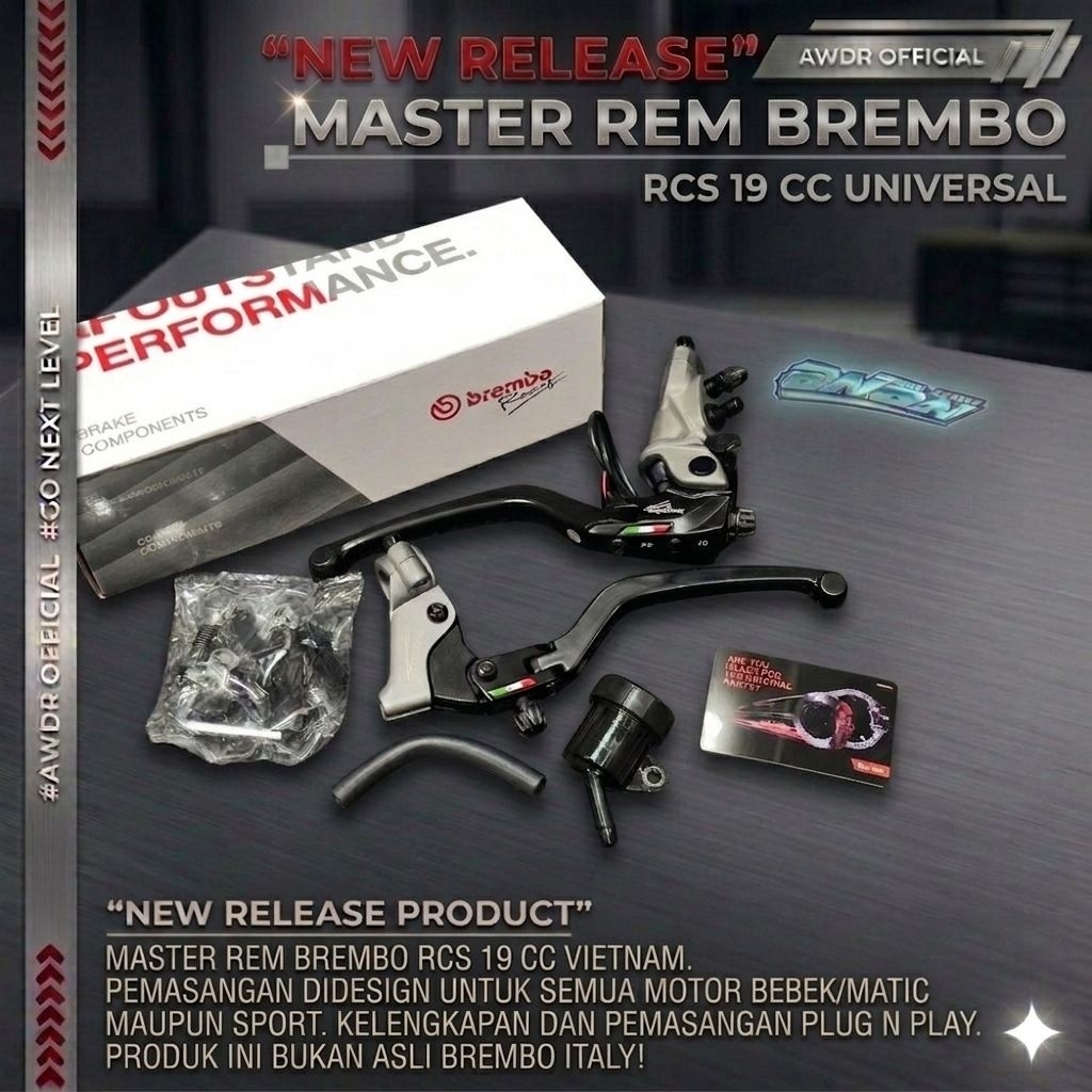 MASTER REM COPY BREMBO RCS 19 CORSACORTA VIETNAM |BUKAN ORIGINAL BREMBO