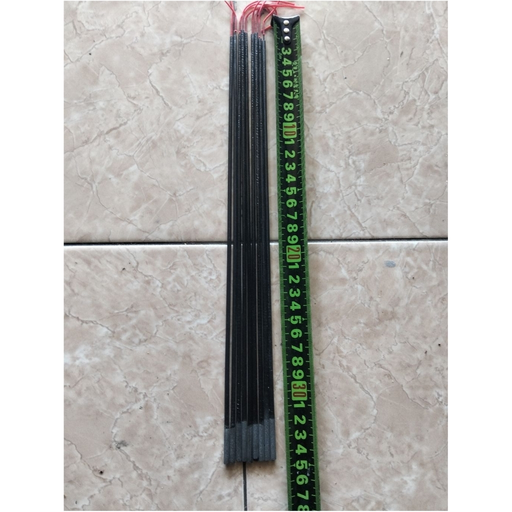 Ujung pancing tegek joran fiber no.1&2 panjang 35cm, 45cm, 50cm, 55cm