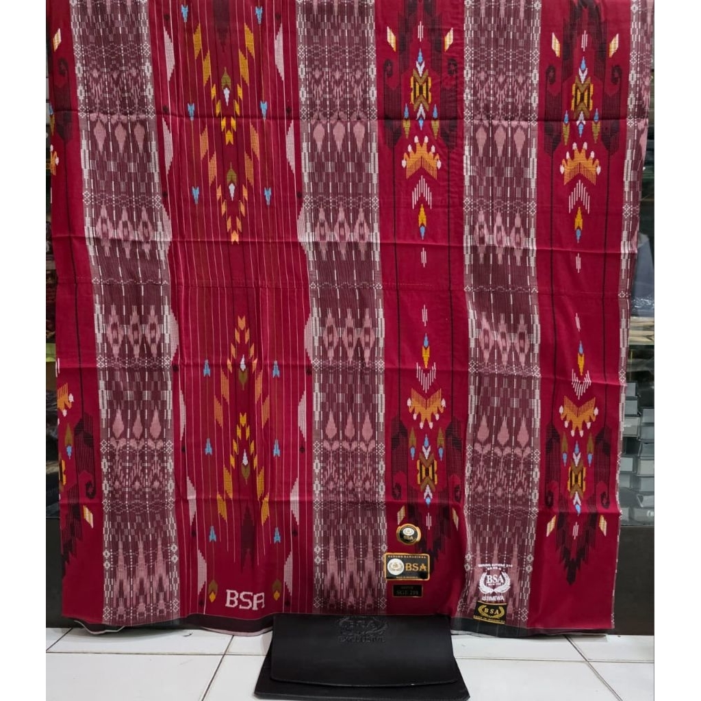 COD / SARUNG BSA 210 FULL SONGKET TYPE SGE & SGT FULL SUTRA JAHIT TENGAH ori by BSA (M)