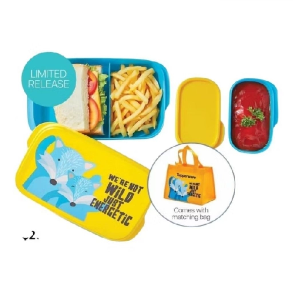 Tempat bekal foody fox tempat bekal anak tupperware
