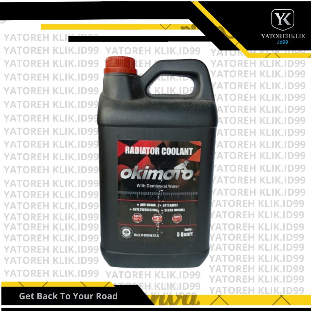 Air Radiator Okimoto Merah 5L Original / Coolant Mobil Universal / Radiator Coolant Okimoto 5 Liter 