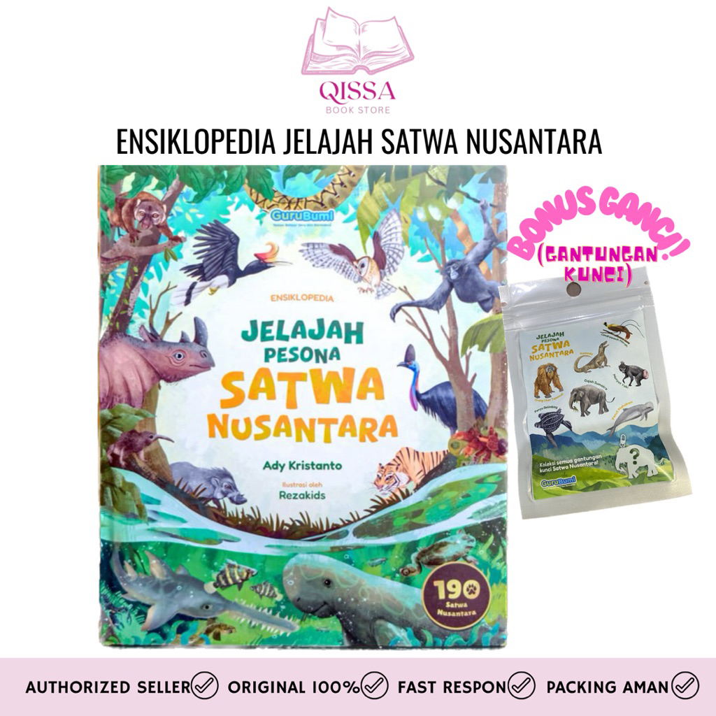 [ READY STOCK ] Ensiklopedia Jelajah Satwa Nusantara Guru Bumi | Ensiklopedia Jelajah Satwa Nusantar