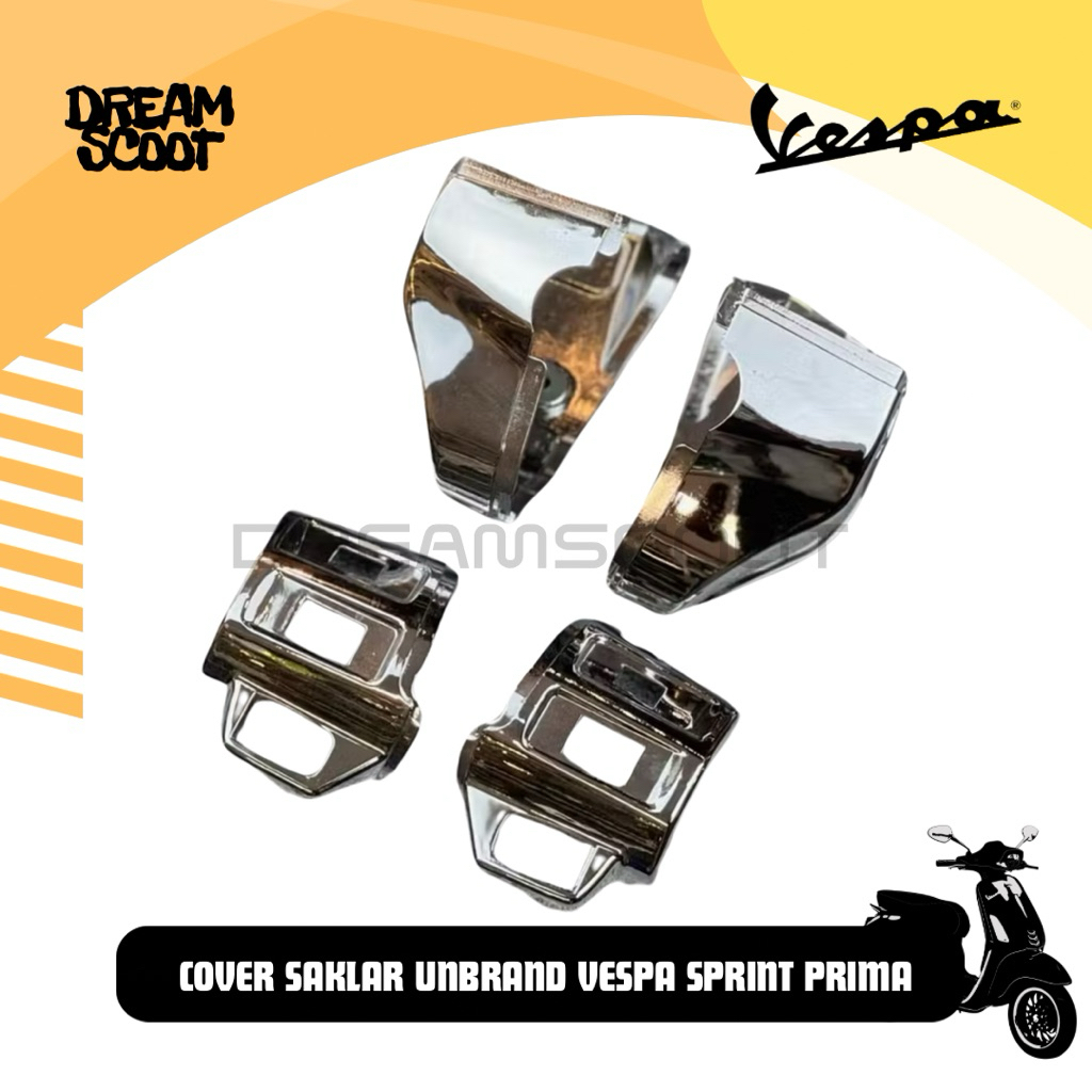 Cover Saklar Vespa Chrome Unbrand Vespa sprint Vespa Primavera Cover Saklar Vespa Matic Cover Saklar