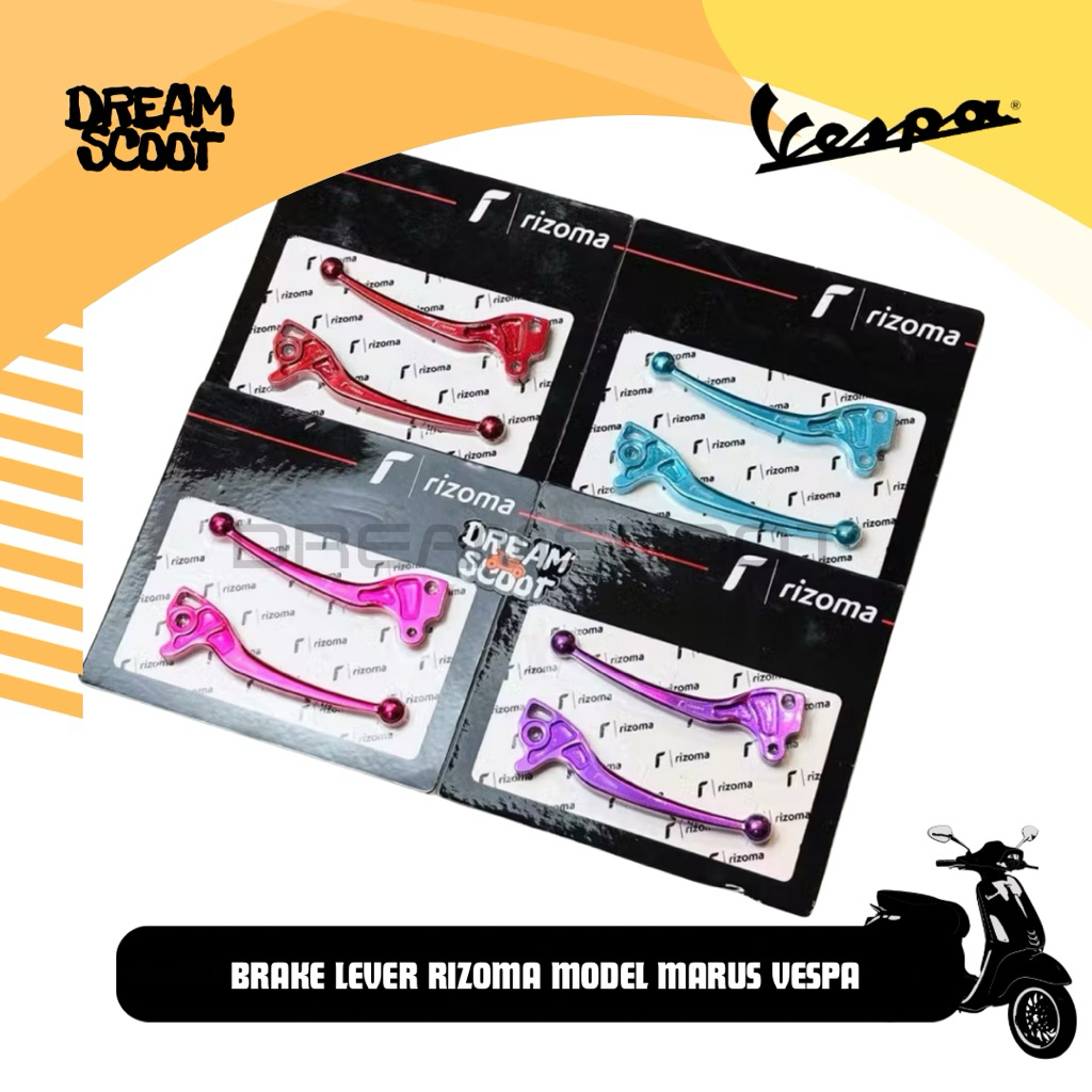 Brake lever Rizoma Cnc Model Marus Vespa sprint Vespa Primavera Vespa S Vespa LX Handlerem Vespa Rem