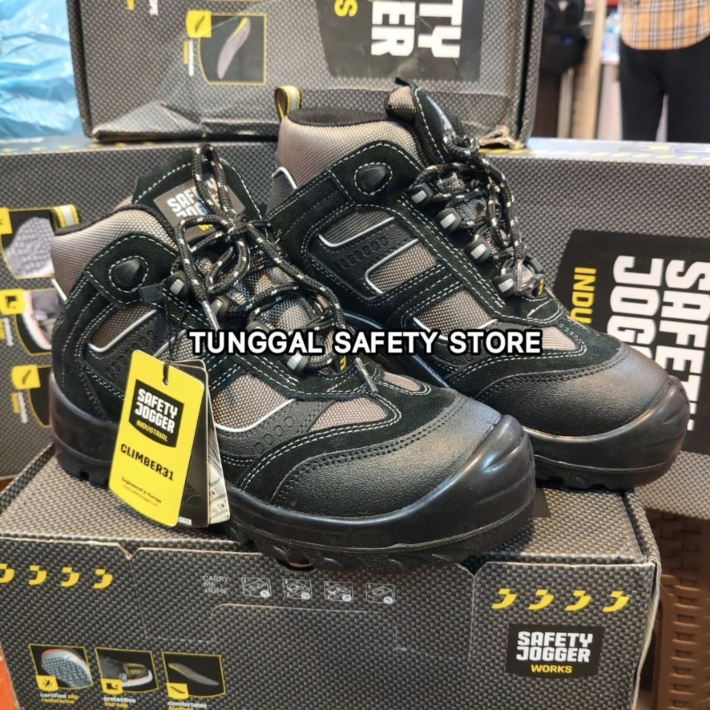 Sepatu Safety Jogger Climber31 Pria Original / Safety jogger Climber31 Tali Murah / Sepatu Jogger Hi