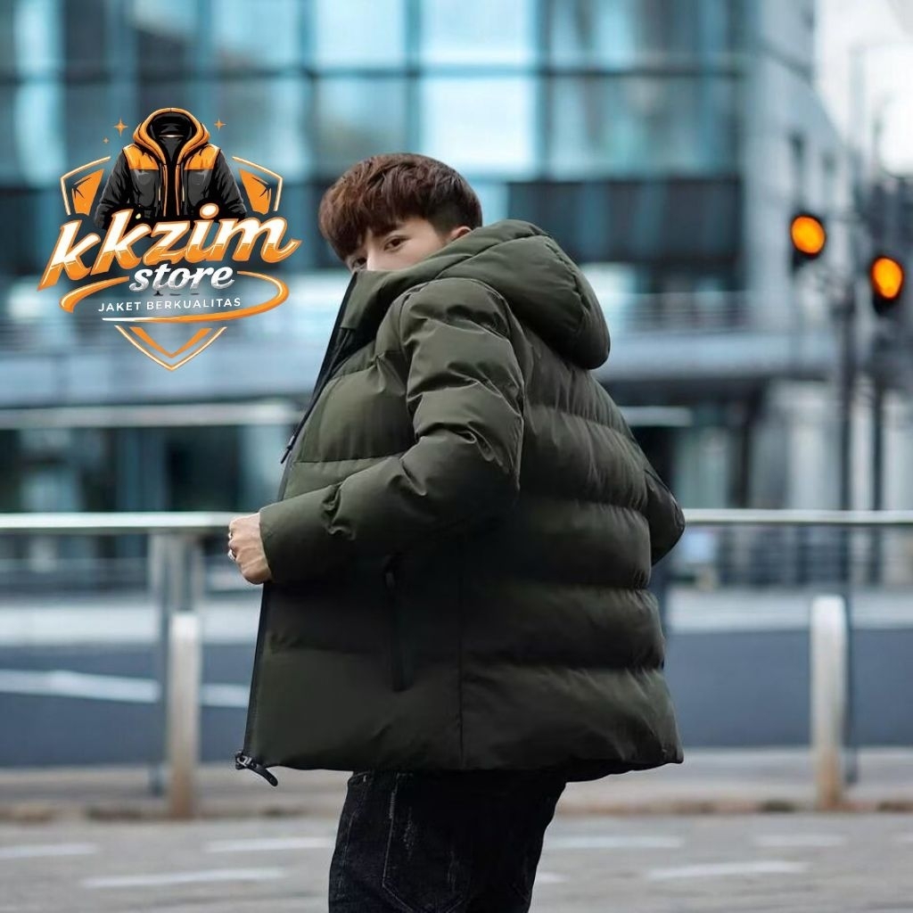 Jaket winter pria korea musim dingin bahan import tebal