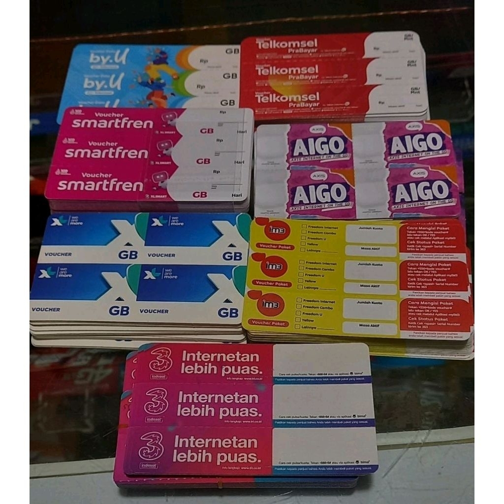 Voucher Kosong Zero All Operator/Grosir/400SN/Nasional