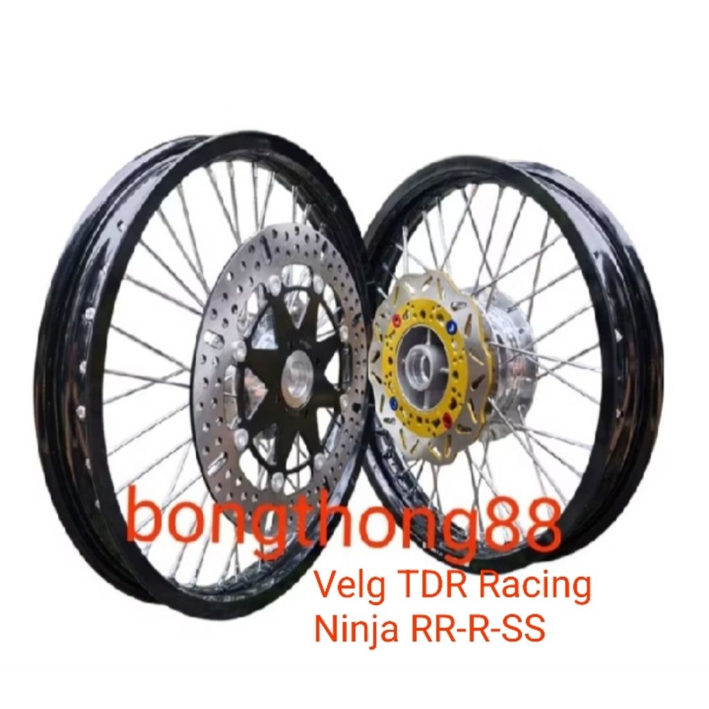 Paketan Velg TDR Racing glossy Ninja 150 Ninja R Ninja RR Ninja S Velg Tdr 160 185 215  Ring 17 Jari