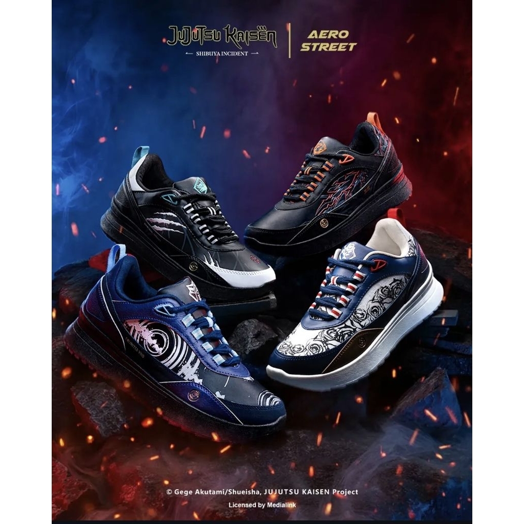 [ORIGINAL 100%] SEPATU AEROSTREET X JUJUTSU KAISEN NEW BNIB