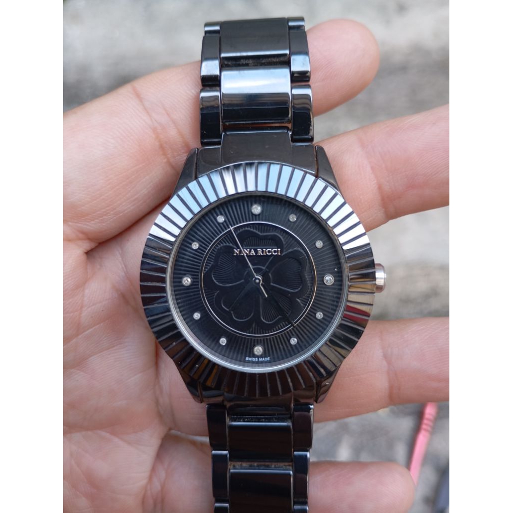 jam tangan nina ricci swiss made second bekas orginal