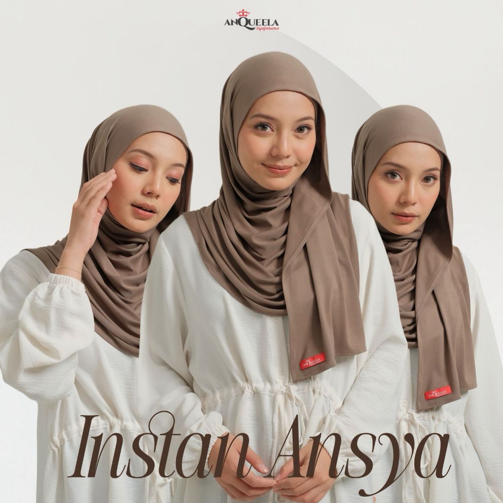 [AQS] INSTAN ANSYA _ Hijab instan _ Matt Tencel Bamboo by ANQUEELA SYAFALUMA