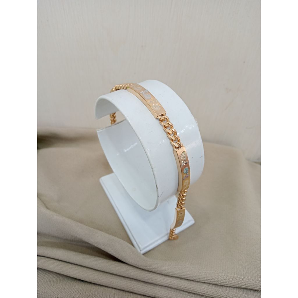 gelang emas 37,5% kadar muda variasi slep