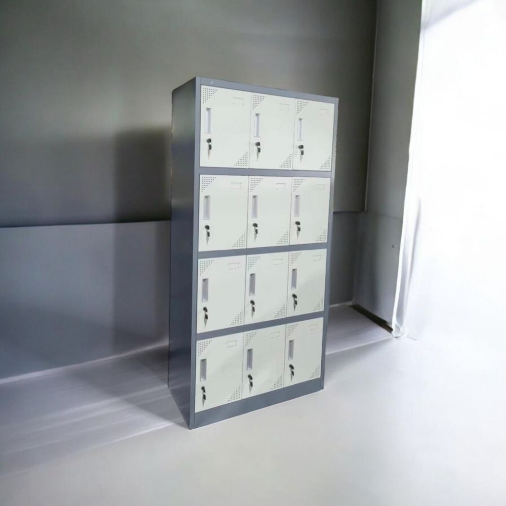 lemari loker besi 12 pintu