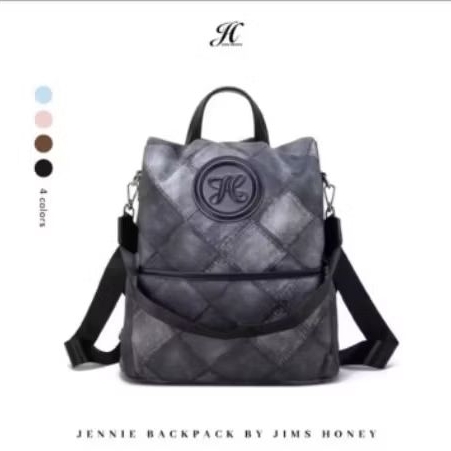 Tas ransel warna hitam by jims honey