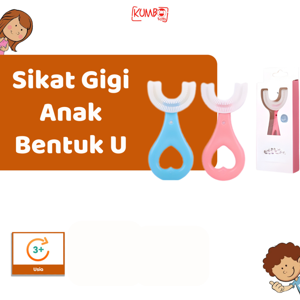 Sikat Gigi Anak Bentuk U Sikat Gigi Silikon Jari Bayi