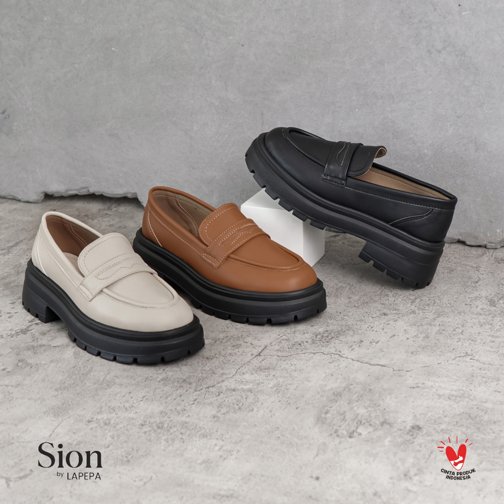 LAPEPA SHOP - SION Sepatu Sandal Slop Wedges Wanita