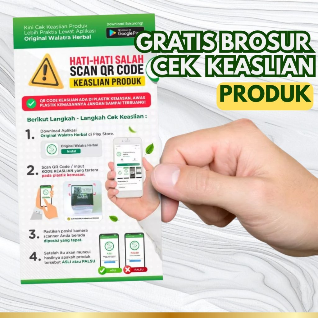 Brosur Untuk Cek Keaslian Produk Sendifit Original