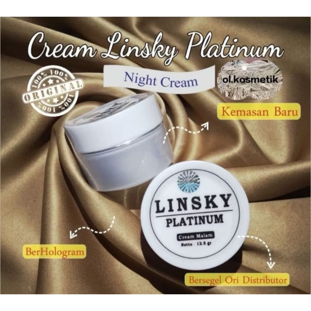 LINSKY PLATINUM  CREAM KHUSUS MALAM